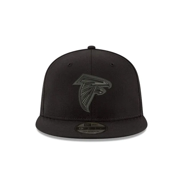 Atlanta Falcons Black On Black 9FIFTY Snapback Hat sold by New Era product image thumbnail 4