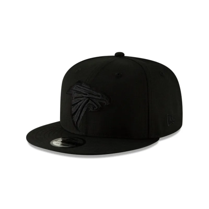 Atlanta Falcons Black On Black 9FIFTY Snapback Hat sold by New Era