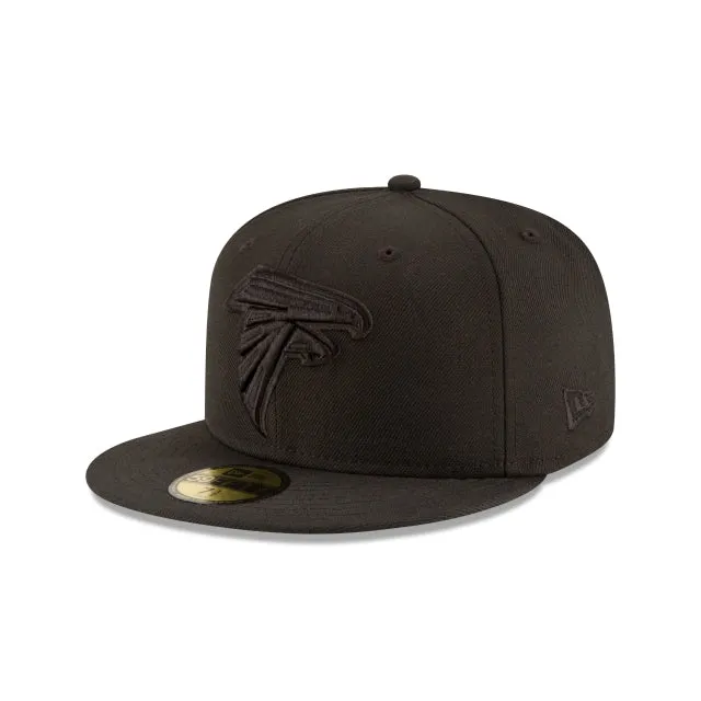 Atlanta Falcons Black On Black 59FIFTY Fitted Hat sold by New Era