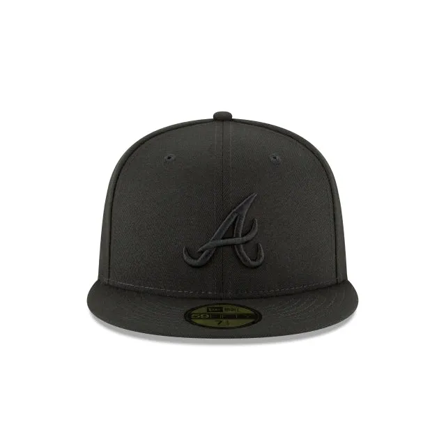 Atlanta Braves Blackout Basic 59FIFTY Fitted Hat sold by New Era product image thumbnail 2