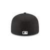 Atlanta Braves Black and White Basic 59FIFTY Fitted Hat sold by New Era