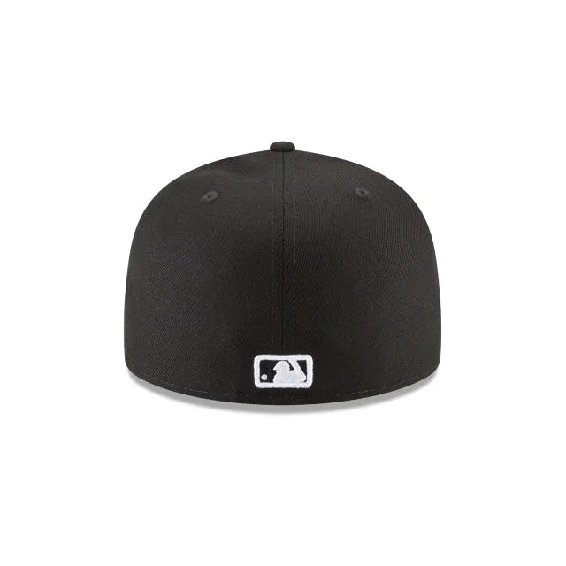 Atlanta Braves Black and White Basic 59FIFTY Fitted Hat sold by New Era product image thumbnail 4