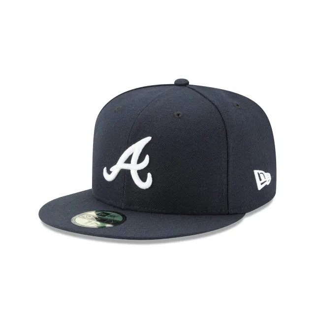 Atlanta Braves Authentic Collection Road 59FIFTY Fitted Hat sold by New Era