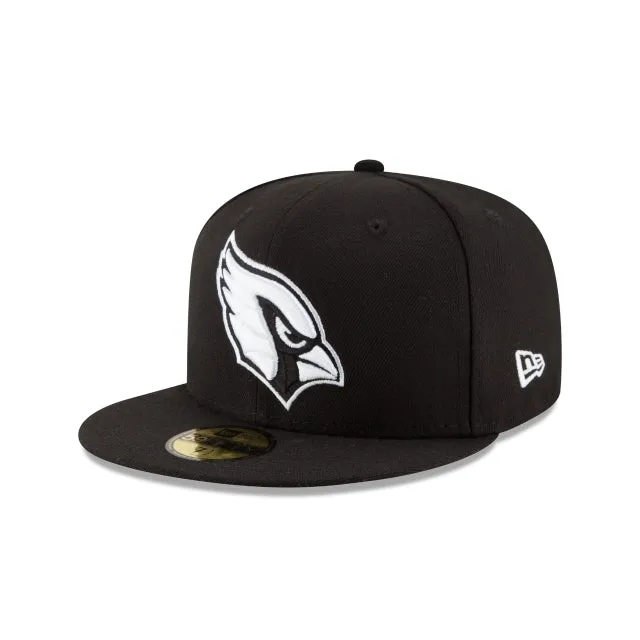 Arizona Cardinals Black & White 59FIFTY Fitted Hat sold by New Era