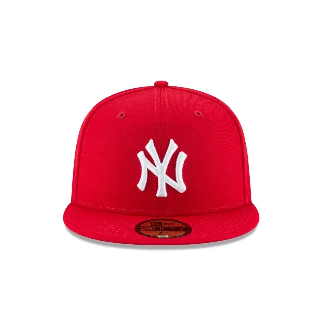 New York Yankees Scarlet Basic 59FIFTY Fitted Hat sold by New Era product image thumbnail 2