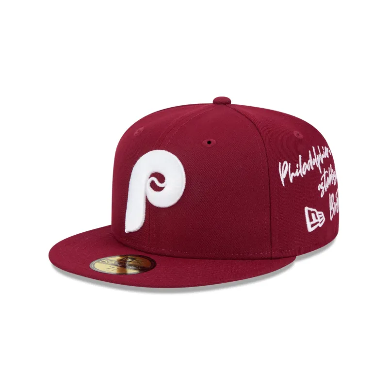 Philadelphia Phillies Team Verbiage 59FIFTY Fitted Hat sold by New Era