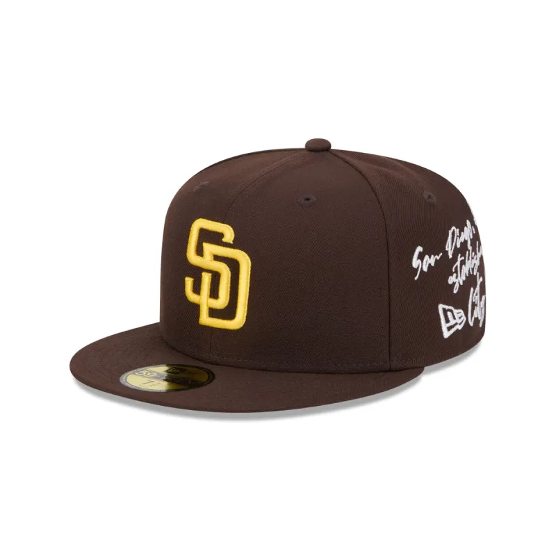 San Diego Padres Team Verbiage 59FIFTY Fitted Hat sold by New Era