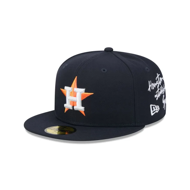 Houston Astros Team Verbiage 59FIFTY Fitted Hat sold by New Era