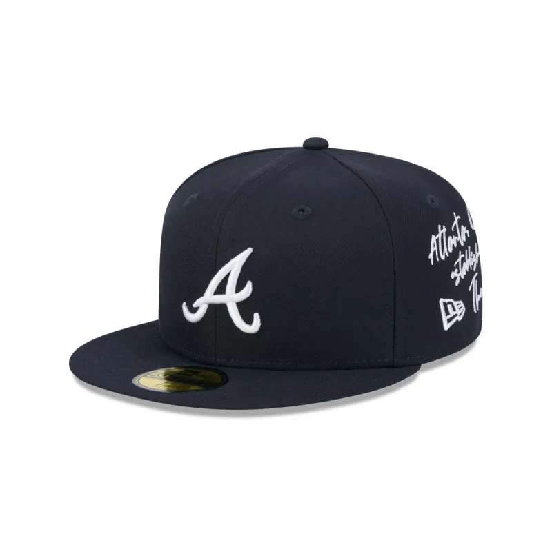 Atlanta Braves Team Verbiage 59FIFTY Fitted Hat sold by New Era