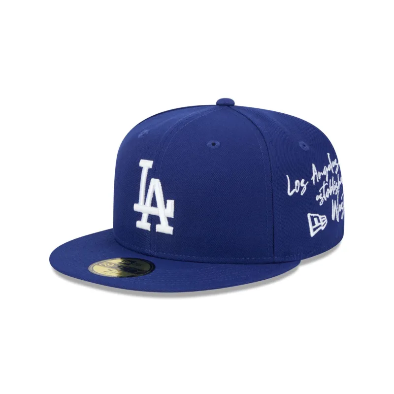 Los Angeles Dodgers Team Verbiage 59FIFTY Fitted Hat sold by New Era