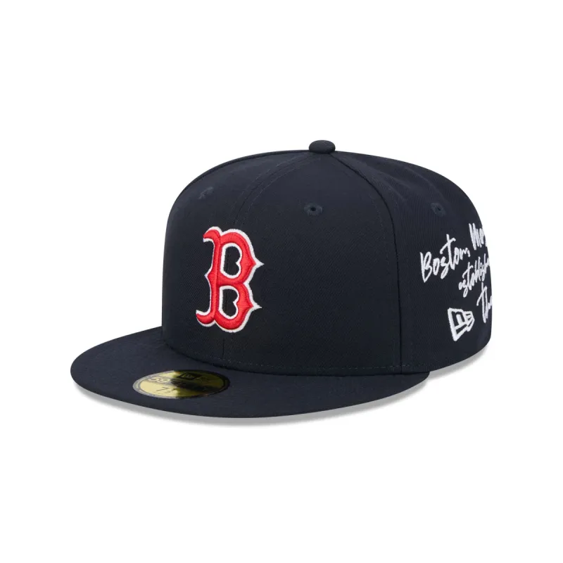 Boston Red Sox Team Verbiage 59FIFTY Fitted Hat sold by New Era