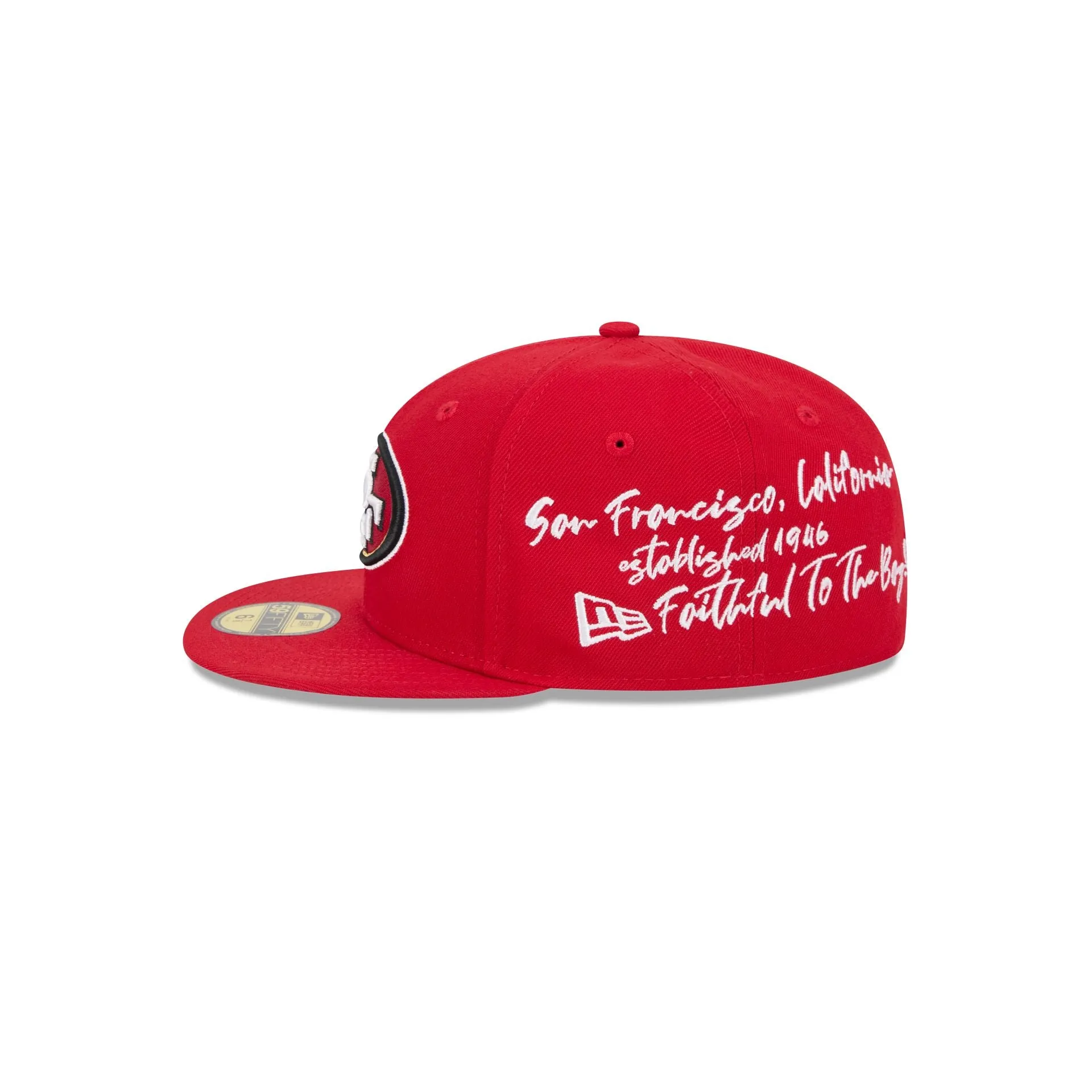 San Francisco 49ers Team Verbiage 59FIFTY Fitted Hat sold by New Era product image thumbnail 4