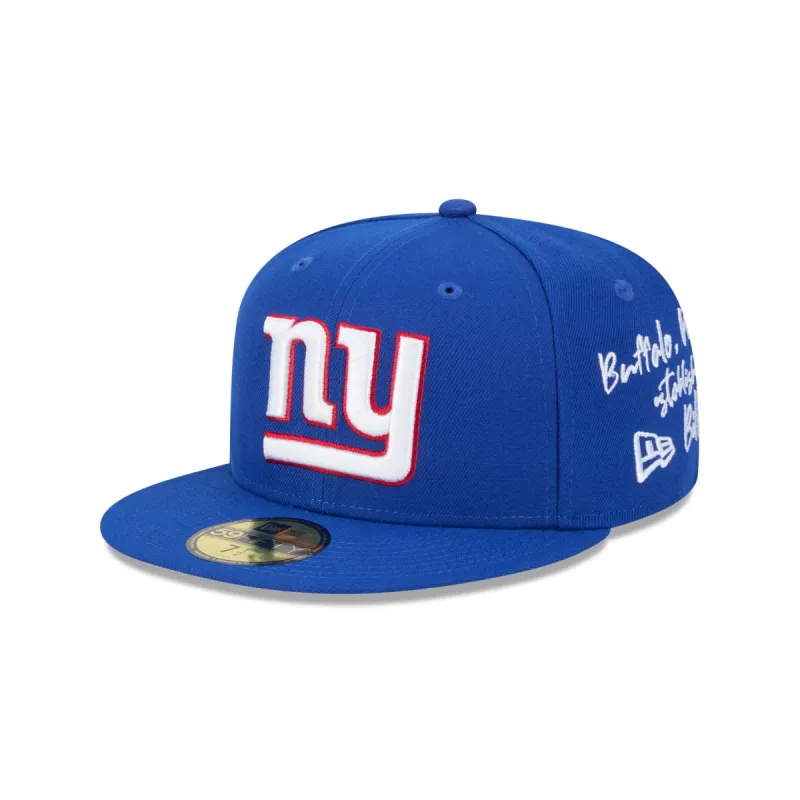 New York Giants Team Verbiage 59FIFTY Fitted Hat sold by New Era