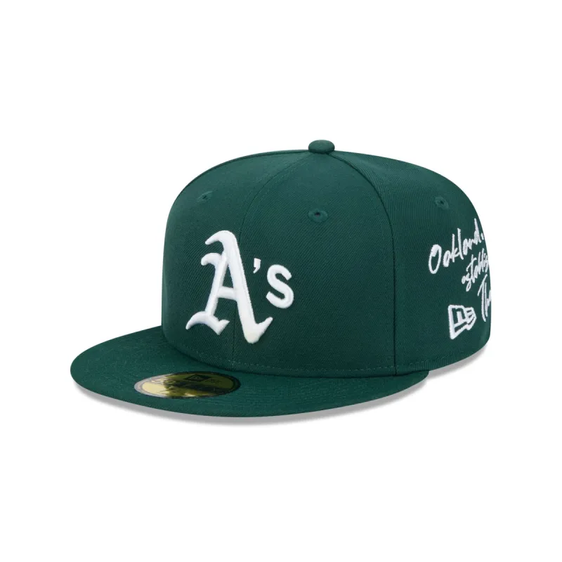 Oakland Athletics Team Verbiage 59FIFTY Fitted Hat sold by New Era
