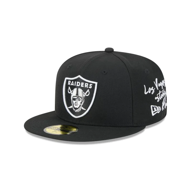 Las Vegas Raiders Team Verbiage 59FIFTY Fitted Hat sold by New Era