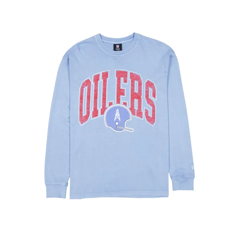 Oilers Oversized Essentials Long Sleeve T-Shirt sold by New Era