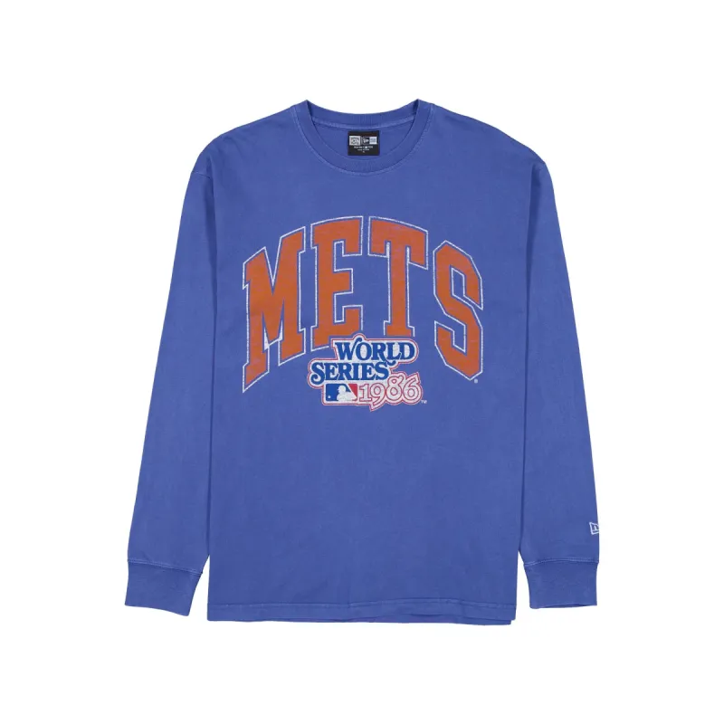 New York Mets Oversized Essentials Long Sleeve T-Shirt sold by New Era