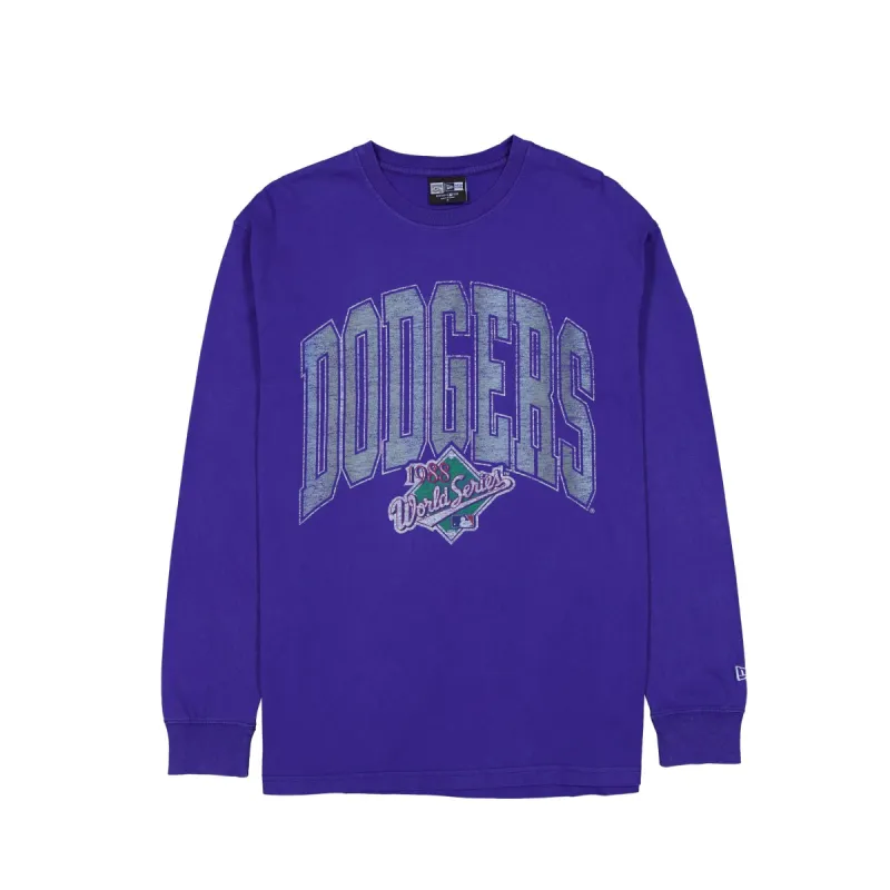 Los Angeles Dodgers Oversized Essentials Long Sleeve T-Shirt sold by New Era