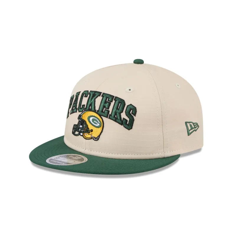 Green Bay Packers Historic Helmet Retro Crown 9FIFTY Snapback Hat sold by New Era