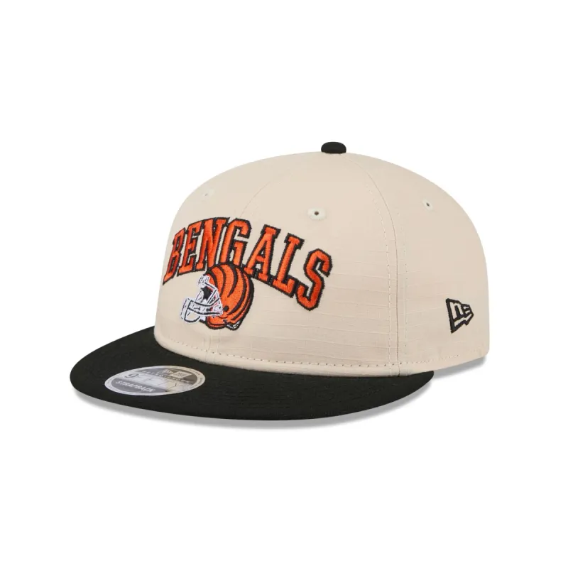 Cincinnati Bengals Historic Helmet Retro Crown 9FIFTY Snapback Hat sold by New Era