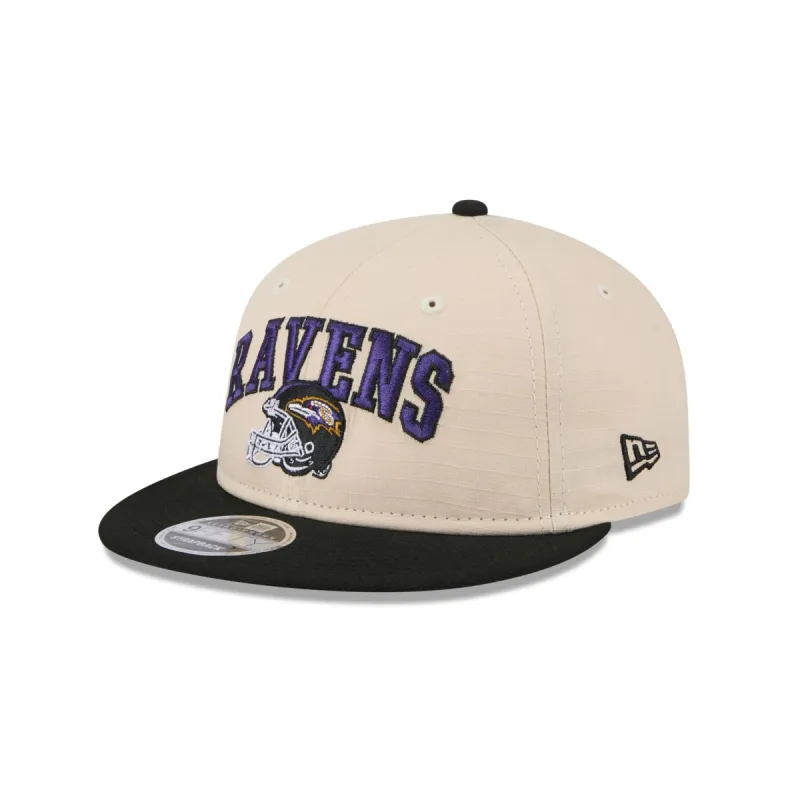 Baltimore Ravens Historic Helmet Retro Crown 9FIFTY Snapback Hat sold by New Era