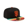 San Francisco Giants Turn Back the Clock Pattern Visor 59FIFTY Fitted Hat sold by New Era