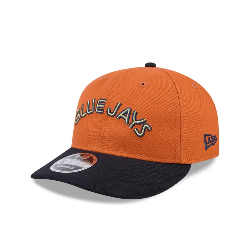Toronto Blue Jays Gold Wood Retro Crown 9FIFTY Snapback Hat sold by New Era