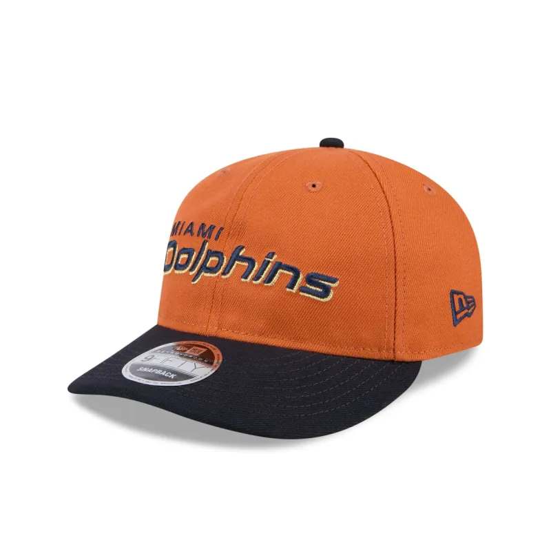 Miami Dolphins Gold Wood Retro Crown 9FIFTY Snapback Hat sold by New Era