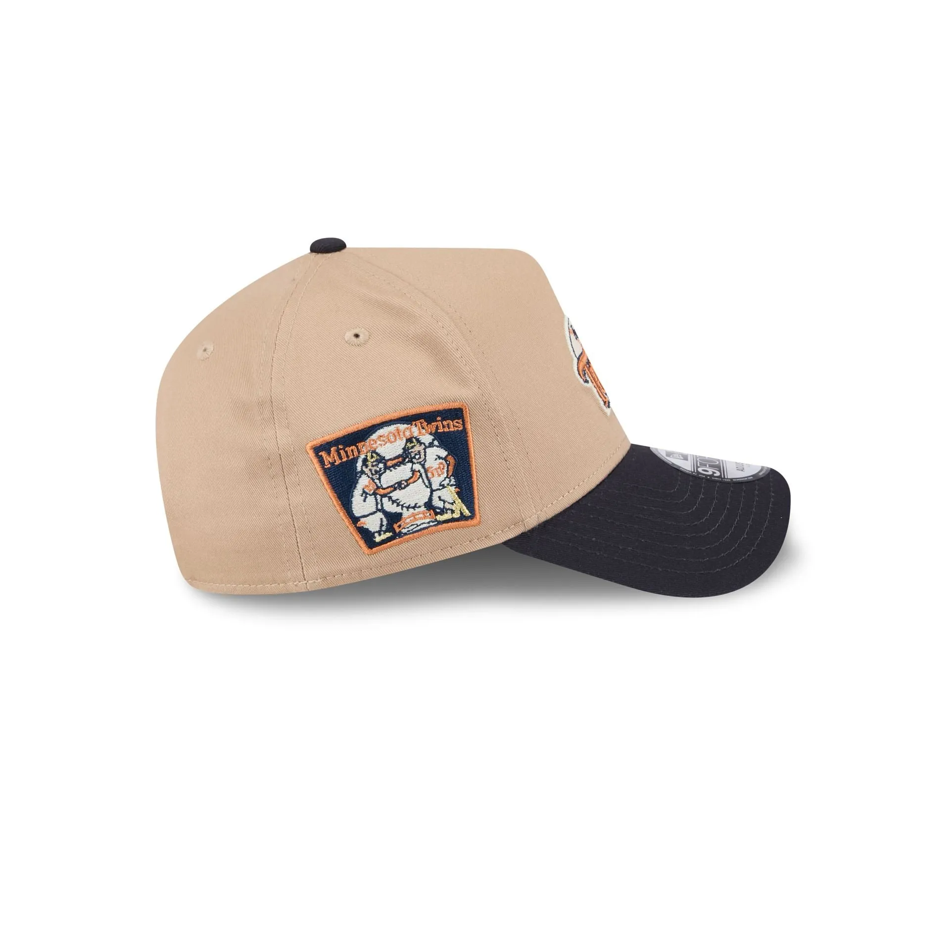 Minnesota Twins Beige Khaki 9FORTY A-Frame Snapback Hat sold by New Era product image thumbnail 4