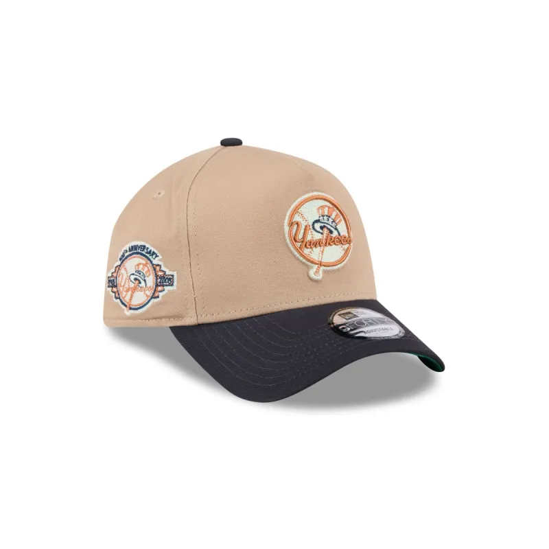 New York Yankees Beige Khaki 9FORTY A-Frame Snapback Hat sold by New Era
