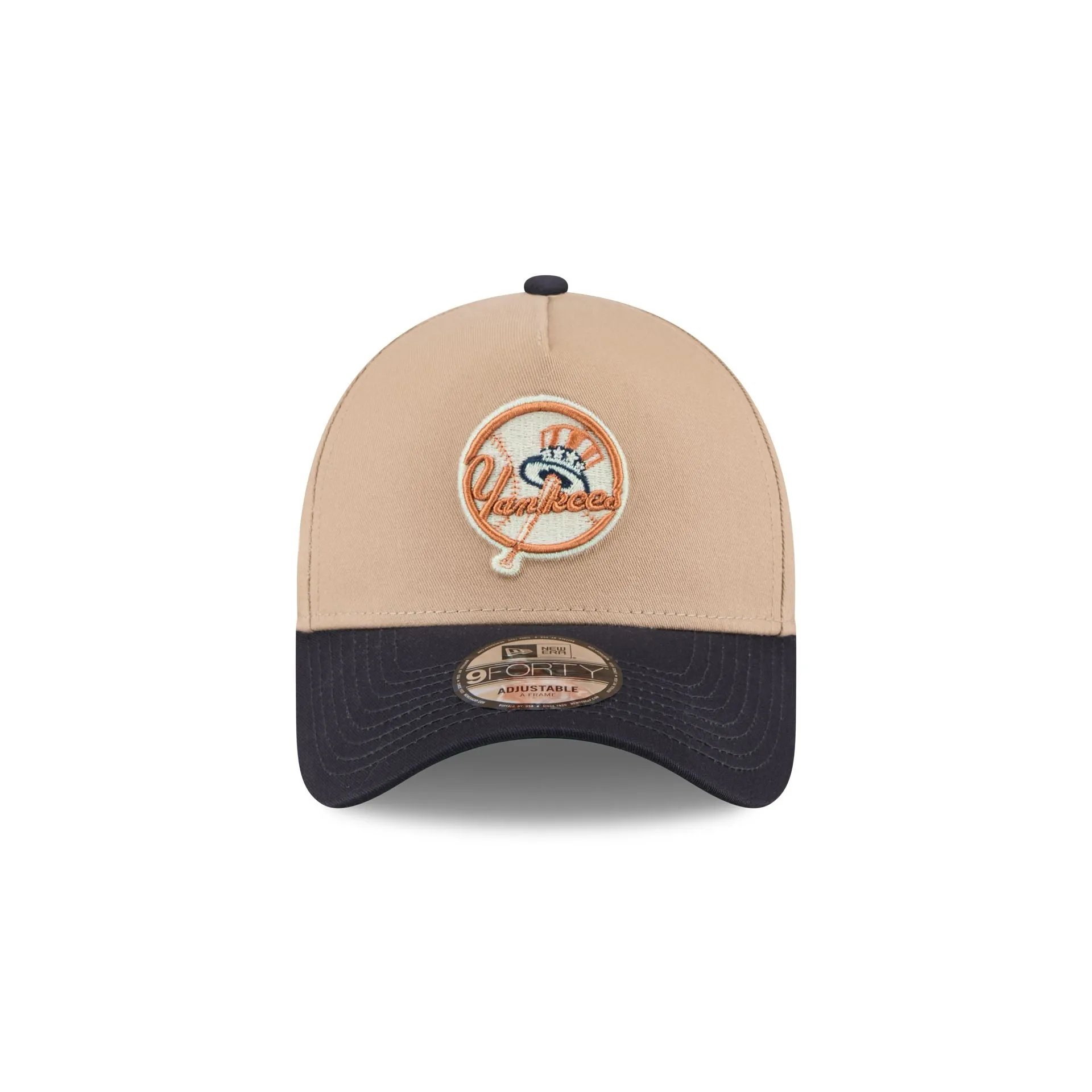 New York Yankees Beige Khaki 9FORTY A-Frame Snapback Hat sold by New Era product image thumbnail 2