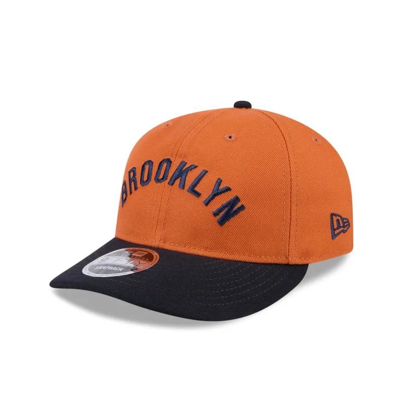 Brooklyn Dodgers Gold Wood Retro Crown 9FIFTY Snapback Hat sold by New Era