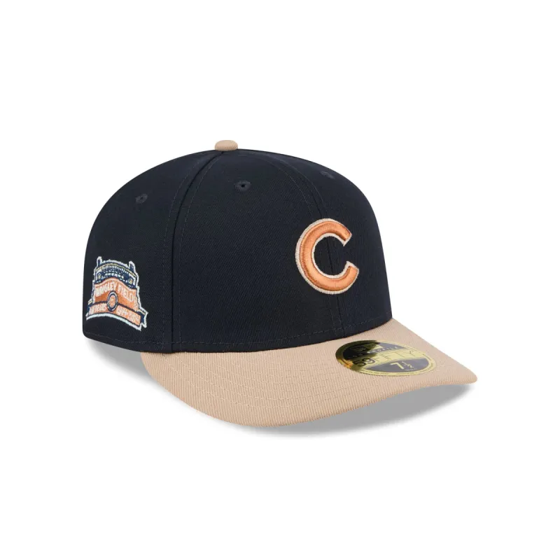 Chicago Cubs Blue Ivory Low Profile 59FIFTY Fitted Hat sold by New Era