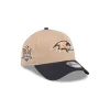 Baltimore Ravens Beige Khaki 9FORTY A-Frame Snapback Hat sold by New Era