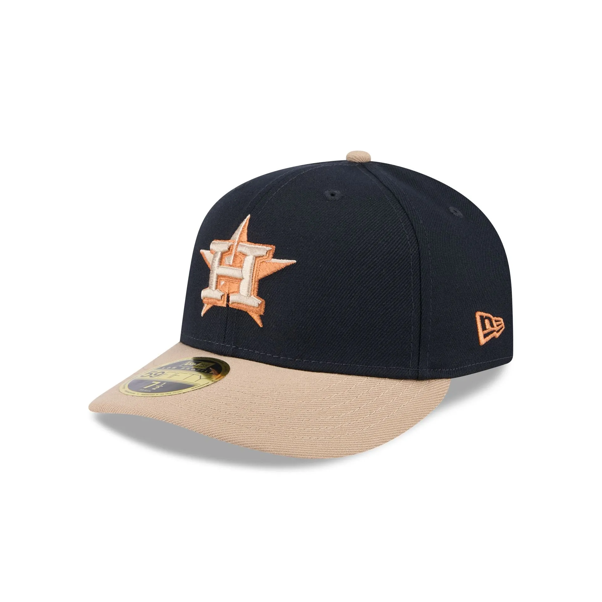 Houston Astros Blue Ivory Low Profile 59FIFTY Fitted Hat sold by New Era product image thumbnail 3