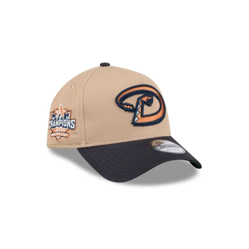 Arizona Diamondbacks Beige Khaki 9FORTY A-Frame Snapback Hat sold by New Era