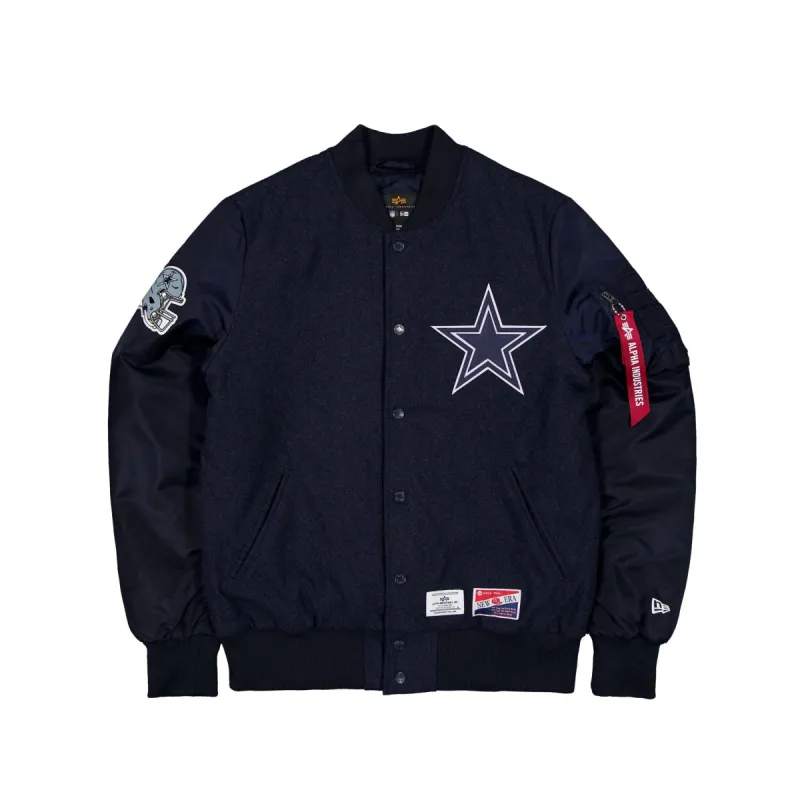 Alpha Industries x Dallas Cowboys MA-1 Wool Varsity Jacket sold by New Era