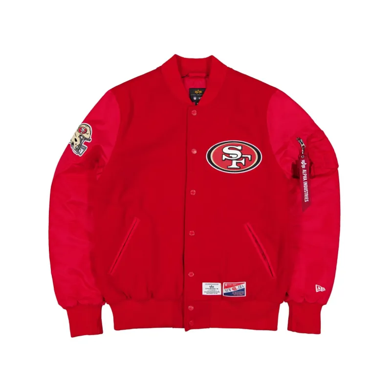 Alpha Industries x San Francisco 49ers MA-1 Wool Varsity Jacket sold by New Era