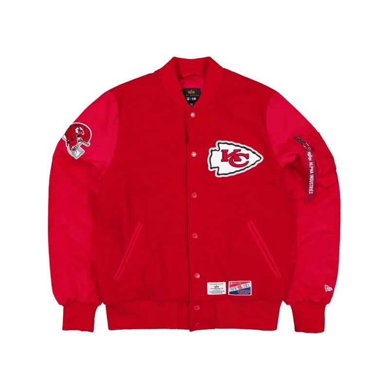 Alpha Industries x Kansas City Chiefs MA-1 Wool Varsity Jacket sold by New Era