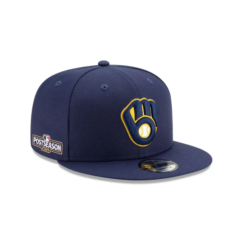 Milwaukee Brewers 2024 Postseason Side Patch 9FIFTY Snapback Hat sold by New Era