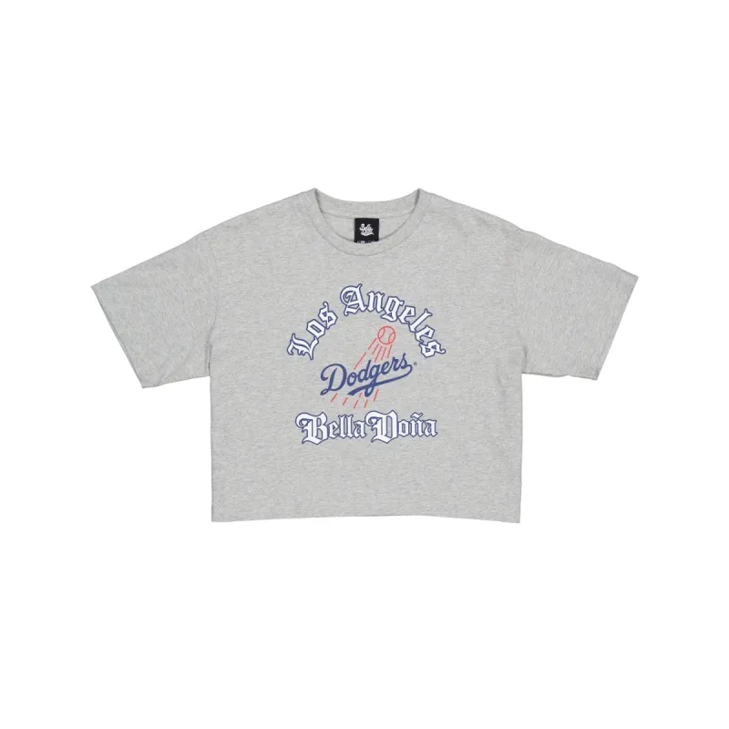 Bella Doña x Los Angeles Dodgers Women's Cropped T-Shirt sold by New Era