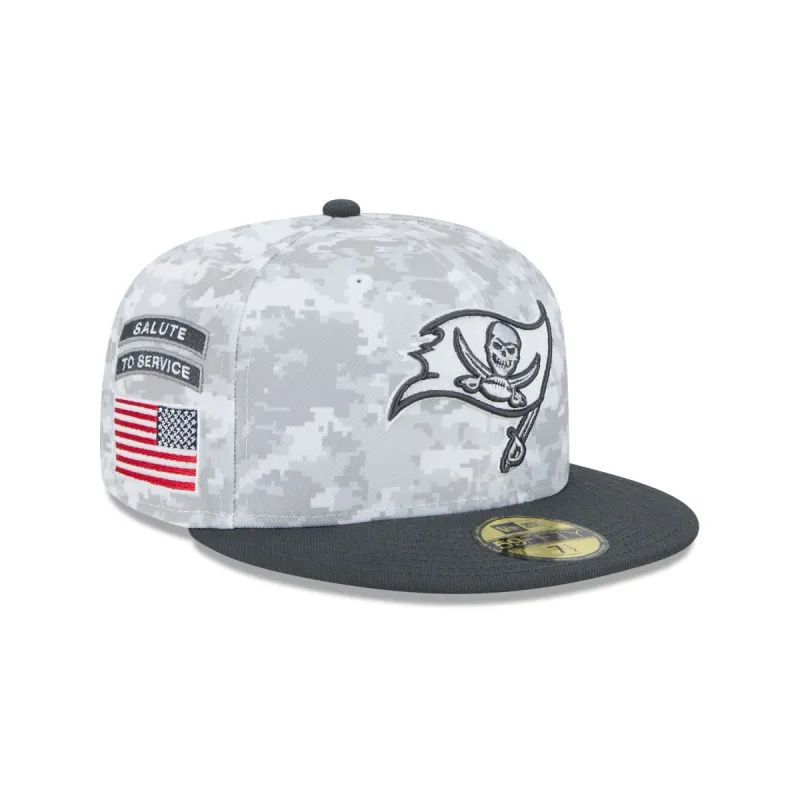Tampa Bay Buccaneers 2024 Salute to Service 59FIFTY Fitted Hat sold by New Era