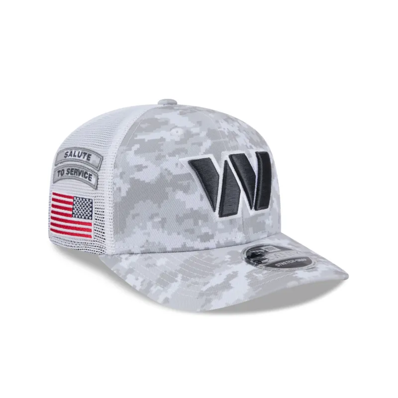 Washington Commanders 2024 Salute to Service 9SEVENTY Trucker Hat sold by New Era