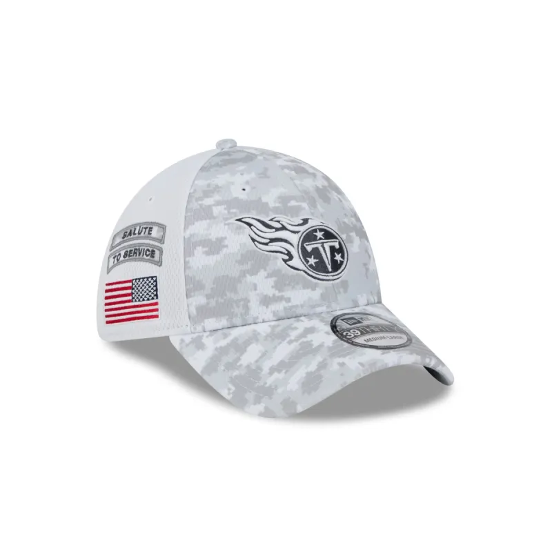 Tennessee Titans 2024 Salute to Service 39THIRTY Stretch Fit Hat sold by New Era