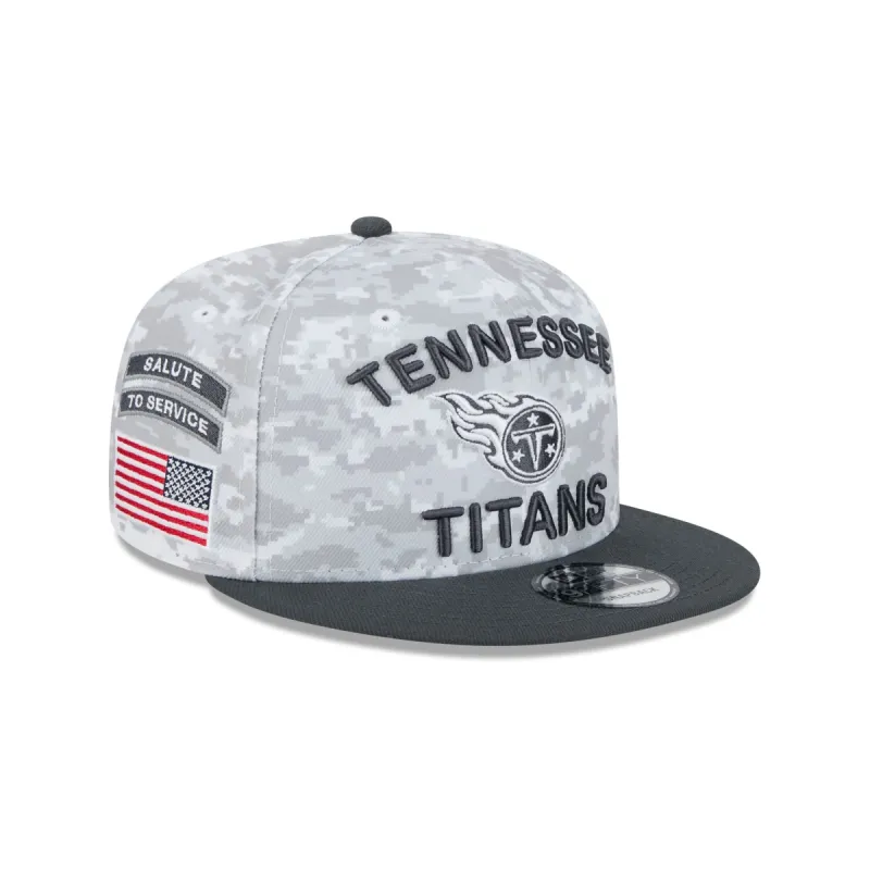 Tennessee Titans 2024 Salute to Service 9FIFTY Snapback Hat sold by New Era