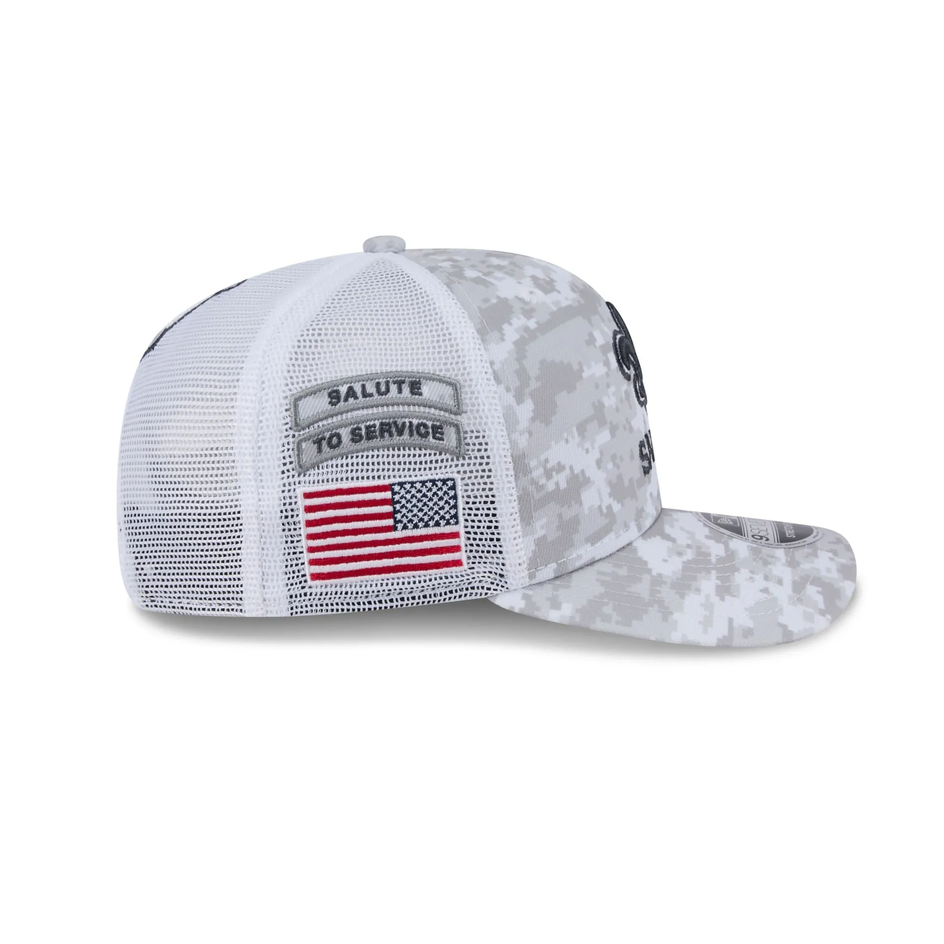 New Orleans Saints 2024 Salute to Service 9SEVENTY Trucker Hat sold by New Era product image thumbnail 4
