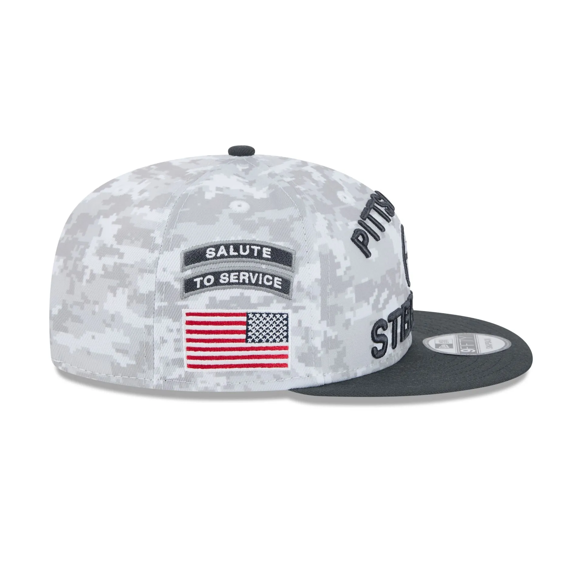 Pittsburgh Steelers 2024 Salute to Service 9FIFTY Snapback Hat sold by New Era product image thumbnail 4