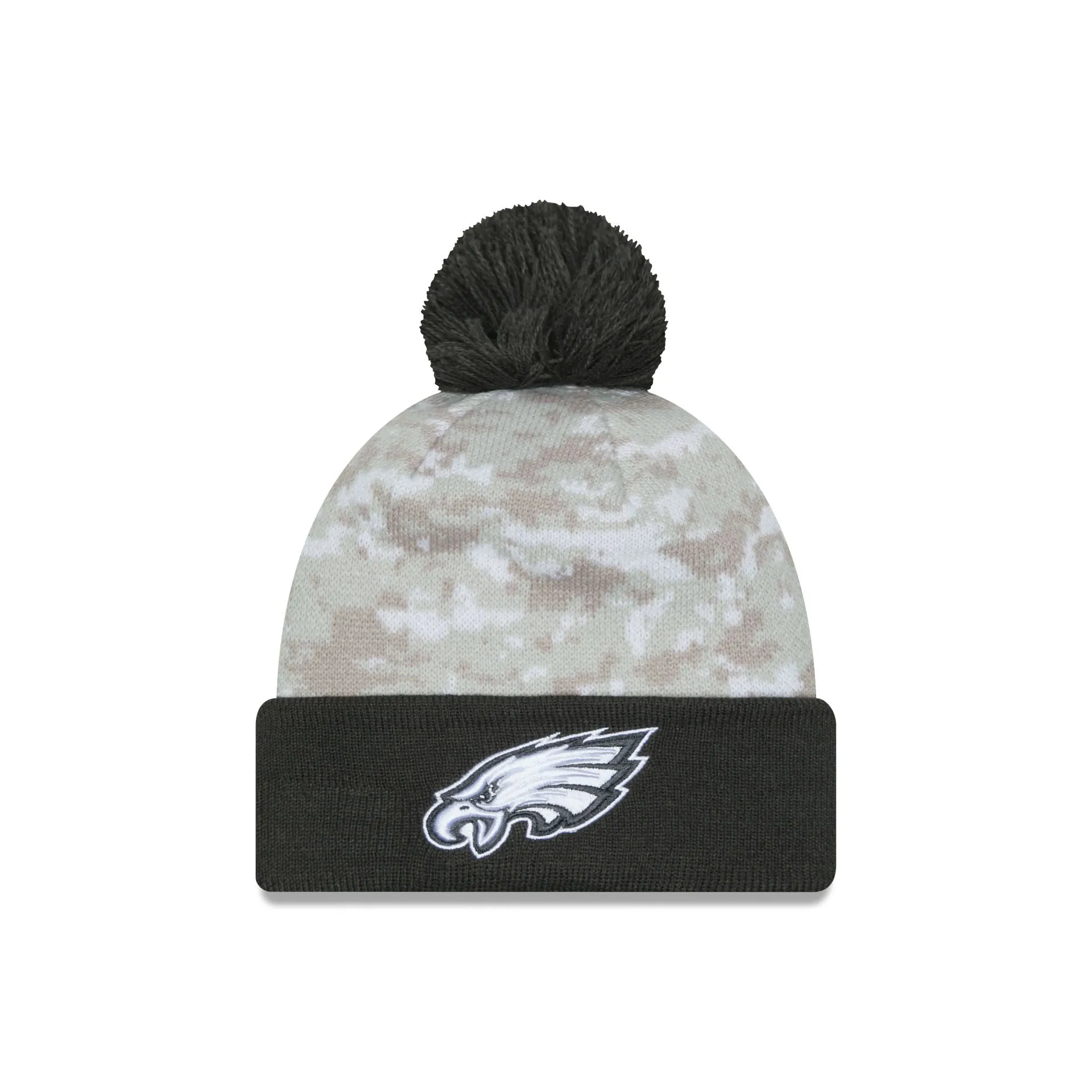 Philadelphia Eagles 2024 Salute to Service Pom Knit Hat sold by New Era