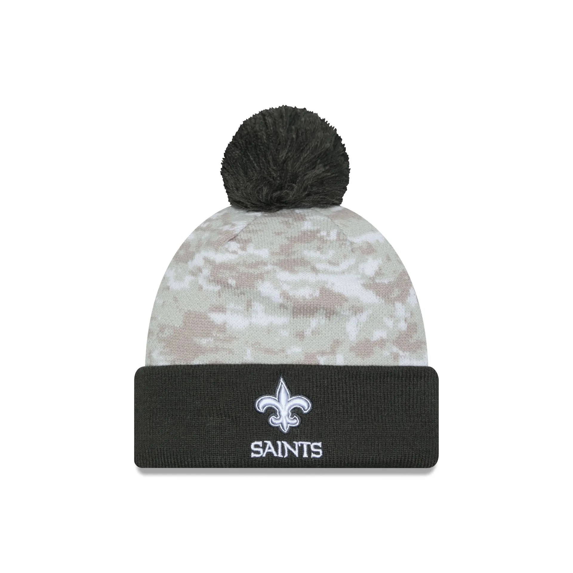 New Orleans Saints 2024 Salute to Service Pom Knit Hat sold by New Era