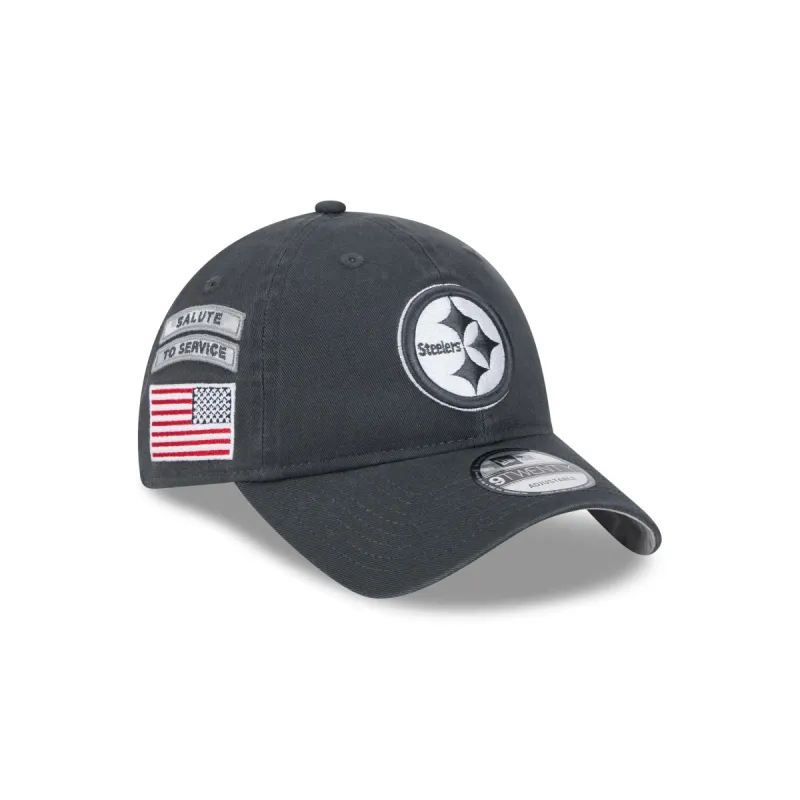Pittsburgh Steelers 2024 Salute to Service 9TWENTY Adjustable Hat sold by New Era